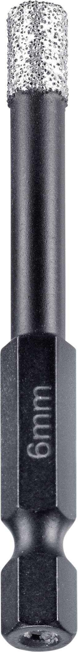 kwb HM Fliesenbohrer 6-Kant 6 mm 500306 Csempefúró 1/4 (6,3 mm), Hatlap szár 1 db 3. kép