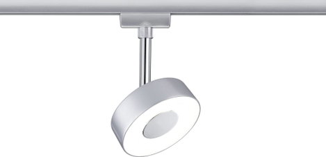 Nagyfeszültségű sínrendszer lámpa URail Fixen beépített LED-es 5 W LED Paulmann Circle Króm (matt) 2. kép