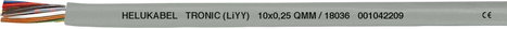 Helukabel 18061 Adatkábel LiYY 6 x 0.34 mm² Szürke 100 m