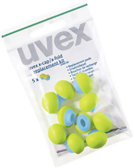 uvex X-CAP X-FOLD 2125351 Tartalék dugók a fejpántos hallásvédőhöz 5 pár