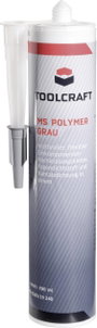 Ragasztó- és tömítőmassza, MS Polymer, 290 ml, szürke, TOOLCRAFT MSP.K290G bélyegkép