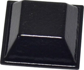 Öntapadós műszerláb, TOOLCRAFT PD2205SW, 20,6 x 20,6 x 7,6 mm, PU, fekete
