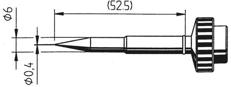 Ersa 612 pákahegy, forrasztóhegy 612 SD LF ceruza formájú hegy 0.4 mm 2. kép