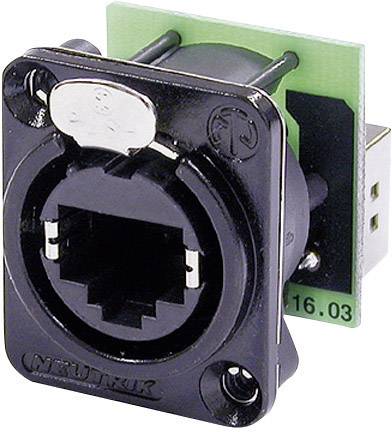Neutrik RJ45 adatátviteli csatlakozó EtherCon®, fekete, NE 8 FDP-B