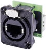 Neutrik RJ45 adatátviteli csatlakozó EtherCon®, fekete, NE 8 FDP-B bélyegkép