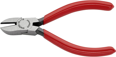 Oldalcsípőfogó, lágy/közepes/kemény huzal max.: Ø 3/2/1,2 mm, Knipex 70 01 110 EAN