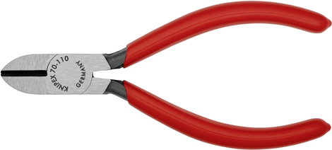 Oldalcsípőfogó, lágy/közepes/kemény huzal max.: Ø 3/2/1,2 mm, Knipex 70 01 110 EAN 2. kép