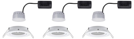 Beépíthető LED lámpakészlet 19,5 W, 3 részes, fehér (matt), Paulmann 93485 Nova 4. kép