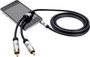 Jack - RCA audio kábel, 1x 3,5 mm jack dugó - 2x RCA dugó, 3 m, aranyozott, fekete, Oehlbach i-Conna 3. bélyegkép