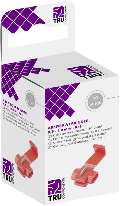 TRU COMPONENTS T1904C036 Leágazó összekötő hajlékony: 0.50-1.00 mm² merev: 0.50-1.00 mm² Pólusszám: 2. kép