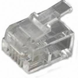 MH Connectors MHRJ126P4CR RJ11 moduláris csatlakozó 6510-0104-03 Dugó, egyenes Pólusszám: 6P4C Átlát