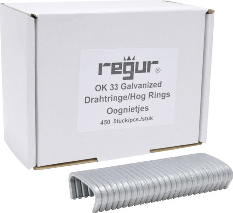 Regur OK 33 horganyzott gyűrűk 450 db Regur 60721 Méret (H x Sz) 35 mm x 95 mm