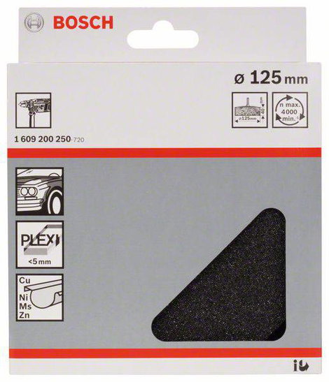 Bosch 1 609 200 250 Polírozó szivacs - 125 mm Ø 125 mm 1 db 2. kép