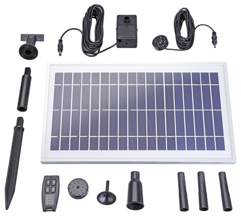 Napelemes szökőkút szivattyú rendszer, Pontec PondoSolar 600 Control 43325 2. kép
