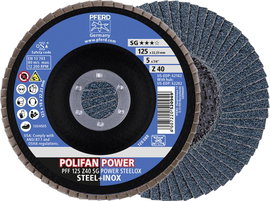 Gore-Tex 67684125 Z Sg Power Steelox Felületcsiszoló korong Ø 125 mm Furat átmérő 22.23 mm 10 db