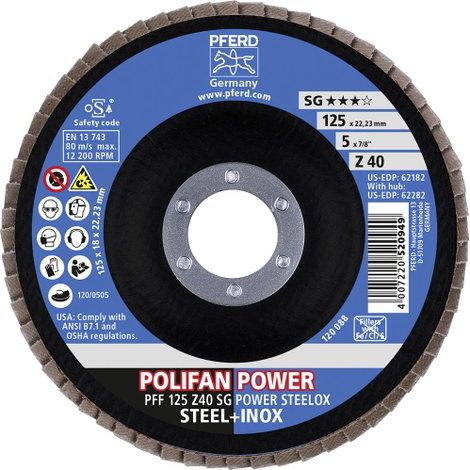 Gore-Tex 67684125 Z Sg Power Steelox Felületcsiszoló korong Ø 125 mm Furat átmérő 22.23 mm 10 db 2. kép