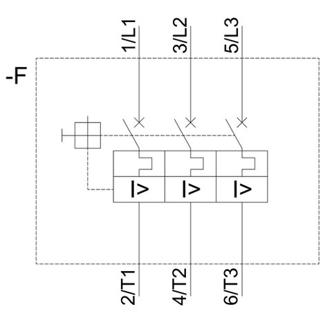 Siemens 3RV2031-4EA10 Teljesítménykapcsoló 1 db Beállítási tartomány (áram): 22 - 32 A Kapcsolási fe 2. kép