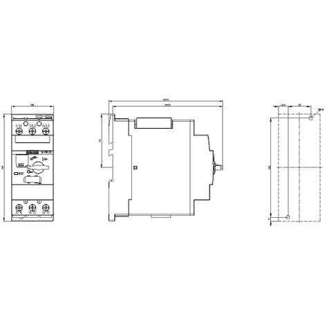 Siemens 3RV2031-4EA10 Teljesítménykapcsoló 1 db Beállítási tartomány (áram): 22 - 32 A Kapcsolási fe 3. kép