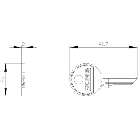 Siemens 3SU19500FB800AA0 3SU1950-0FB80-0AA0 Kulcs 1 db 2. kép