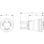 Siemens 3SU1001-1HB20-0AA0 Vészmegállító gomba nyomógomb IP66, IP67, IP69/IP69K 1 db 2. bélyegkép