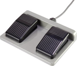 TRU COMPONENTS Lábkapcsoló 250 V/AC 10 A 2 pedál 2 nitó, 2 záró 1 db