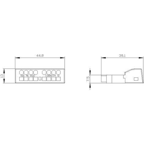 Siemens 3RV2901-2E Védőkapcsoló 1 db (Sz x Ma x Mé) 45 x 13 x 17 mm 3. kép