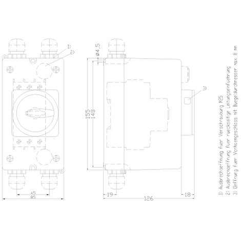 Siemens 3RV1923-1CA00 Teljesítménykapcsoló tartozék 1 db (Sz x Ma x Mé) 85 x 155 x 126 mm 2. kép