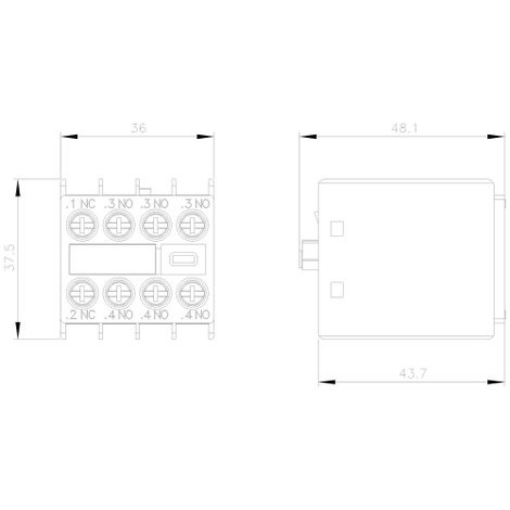 Siemens 3RH2911-1HA31 Védőkapcsoló tömb 1 db 3. kép