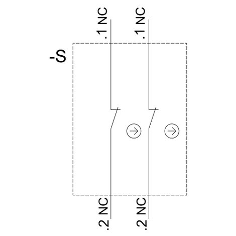 Siemens 3SU1400-1AA10-1EA0 Érintkező modul 2 nitó 1 db 2. kép
