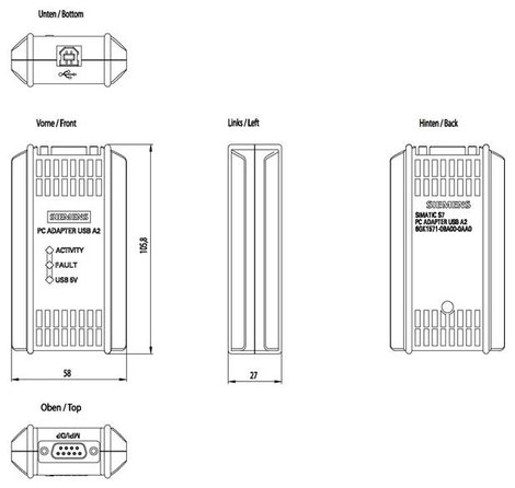 Bővítő modul Siemens 6GK1571-0BA00-0AA0 2. kép