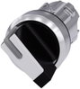 Siemens 3SU10522BF600AA0 3SU1052-2BF60-0AA0 Karos billenőkapcsoló Fém előlapi gyűrű, magasfényű Feke bélyegkép