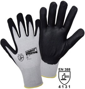 L+D worky FOAM Nylon NITRILE 1158-11 Nylon Munkakesztyű Méret (kesztyű): 11, XXL CAT II 1 pár
