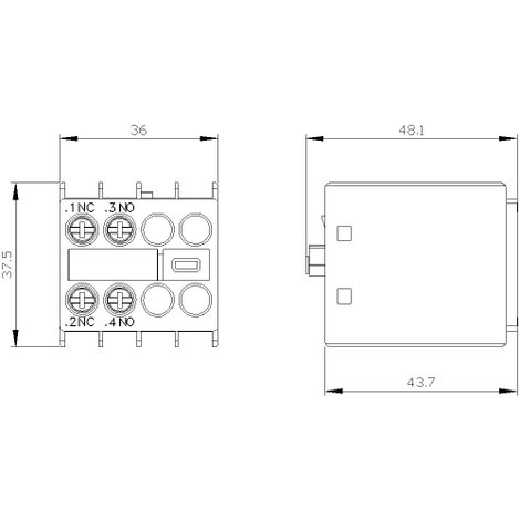 Siemens 3RH2911-1HA11 Védőkapcsoló tömb 1 db 3. kép