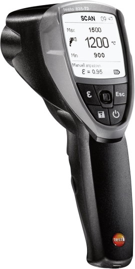 Infrahőmérő, távhőmérő 50:1 optikával -10 től +1500 °C-ig Testo 835-T2