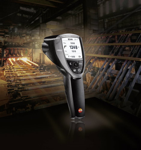 Infrahőmérő, távhőmérő 50:1 optikával -10 től +1500 °C-ig Testo 835-T2 4. kép