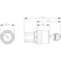 Siemens 3SU10004BF010AA0 3SU1000-4BF01-0AA0 Kulcsos kapcsoló 1 x 90 ° IP66, IP67, IP69/IP69K 1 db 2. bélyegkép