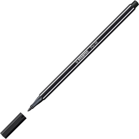 STABILO Filctollak Pen 68 68-46 Fekete 1 mm 1 db 2. kép