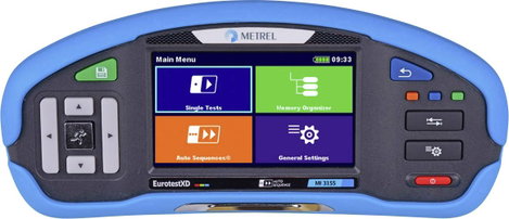 VDE telepítési tesztelő, ISO kalibrált, Metrel MI 3155 EU 20992697 2. kép