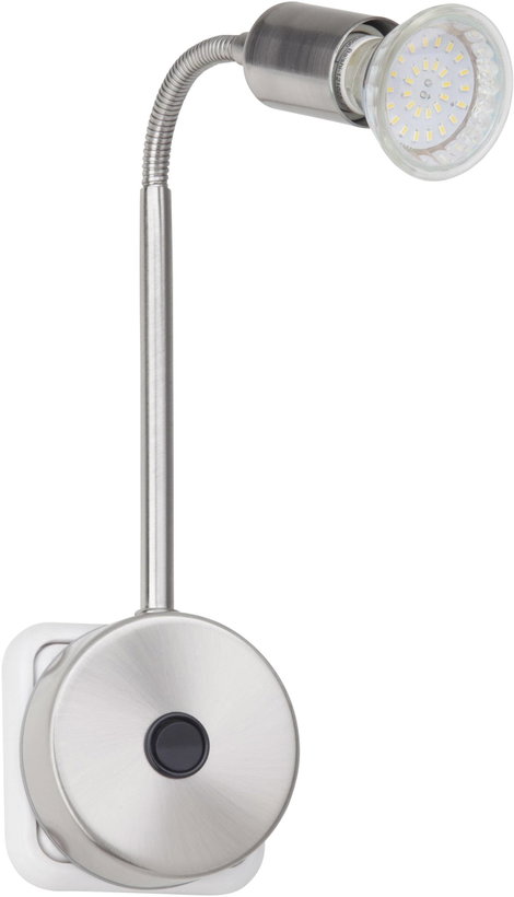 Brilliant Loona LED-es csatlakozóba dugaszolható lámpa LED GU10 3 W Nemesacél 2. kép