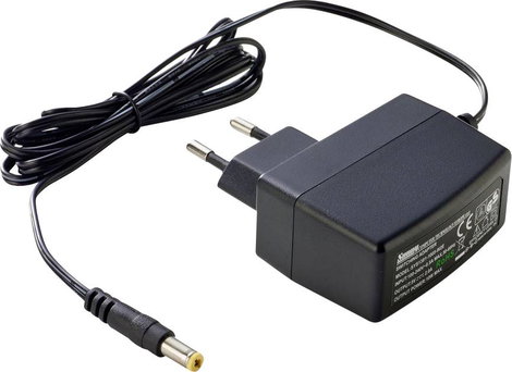 Dugasztápegység 12 V/DC 1 A 12 W stabilizált, Dehner Elektronik SYS 1381N-1212-W2E