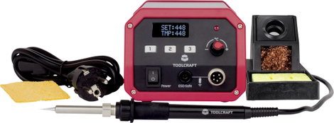 Digitális forrasztóállomás 150 - 450 °C 50W Toolcraft ST-50D 2. kép