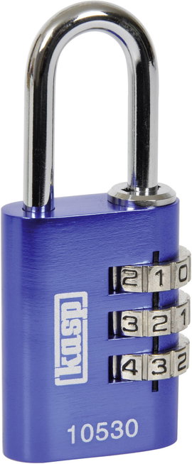Kasp K10530BLUD Függő lakat 30 mm Kék Számkódos zár