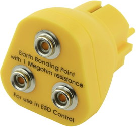 Quadrios ESD földelő dugó Nyomógomb, 10 mm