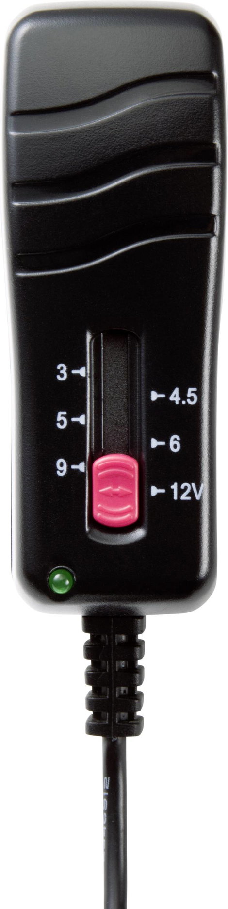 VOLTCRAFT SNG-1000-OC-N Dugasztápegység, beállítható 3 V/DC, 4.5 V/DC, 5 V/DC, 6 V/DC, 9 V/DC, 12 V/ 4. kép