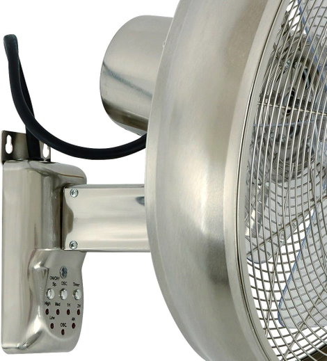 Lucci AIR BC Fali ventilátor 50 W (Ø x Ma) 410 mm x 460 mm Króm 3. kép