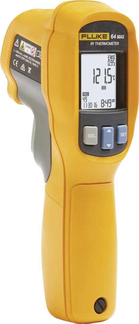 Infra hőmérő adatgyűjtővel -30...+600 °C, optika 20:1, Fluke 64 MAX 6. kép