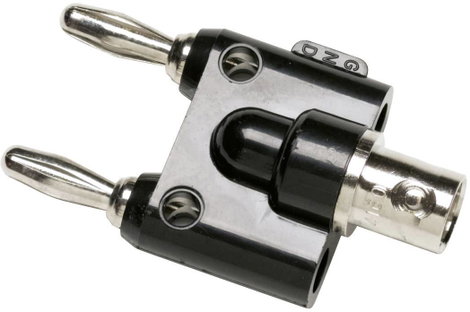 Fluke BP880 Mérőadapter BNC aljzat - Banándugó, 4 mm Egymásba rakható Fekete