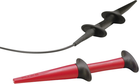 Fluke AC280 Biztonsági krokodilcsipesz készlet 4 mm-es alj CAT IV 600 V, CAT III 1000 V Piros, Feket 2. kép