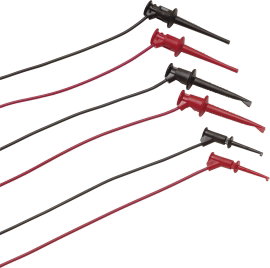 Fluke TL970 Mérővezeték készlet [Krokodilcsipesz - Banándugó, 4 mm] 0.90 m Piros, Fekete 1 db