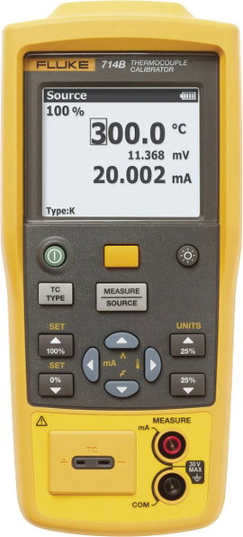 Fluke 714B Kalibrátor Hőmérséklet, Feszültség 4 db ceruzaelem (vele szállítjuk)